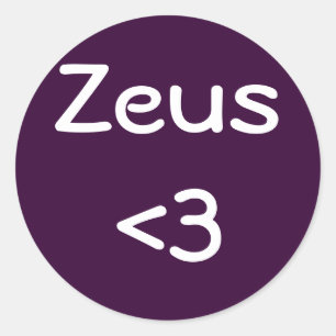 Zeus <3 Aufkleber