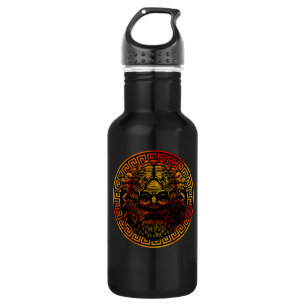 Zeus alte Schildkunst Edelstahlflasche