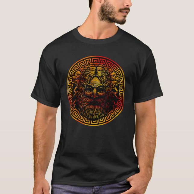 Zeus alte Schildkunst T-Shirt (Vorderseite)