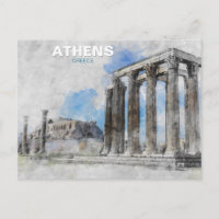 Zeus-Athen-Tempel - Vintage Griechen