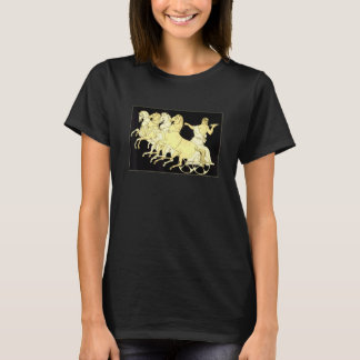 Zeus auf einem Wagen mit Donner und Pferden T-Shirt
