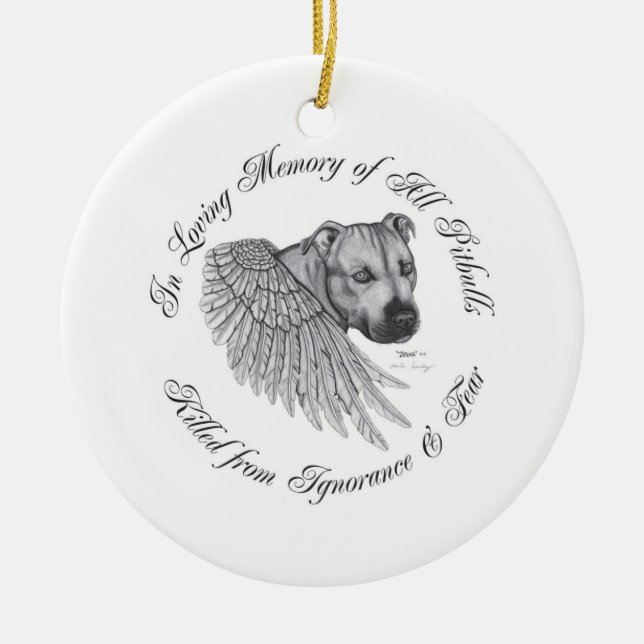 Zeus-Engel Keramik Ornament (Vorne)