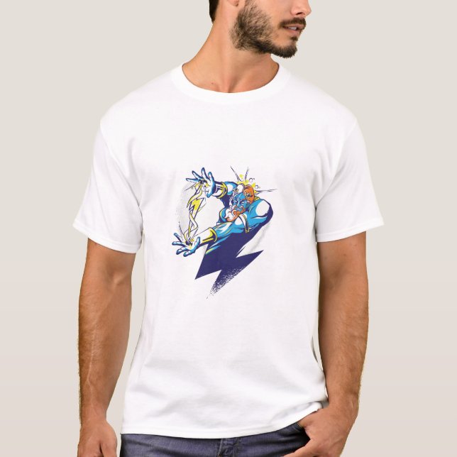 Zeus God - Cartoon Design T-Shirt (Vorderseite)