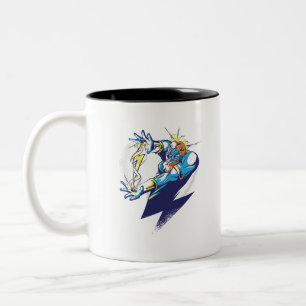 Zeus Gott - Cartoon-Design Zweifarbige Tasse