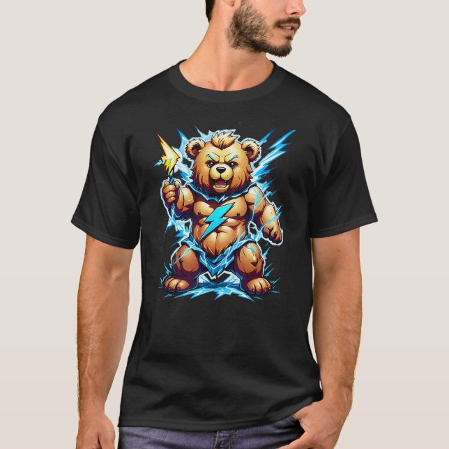 Zeus Greek God of Lighting & Thunder Teddy Bear Ca T-Shirt (Vorderseite)