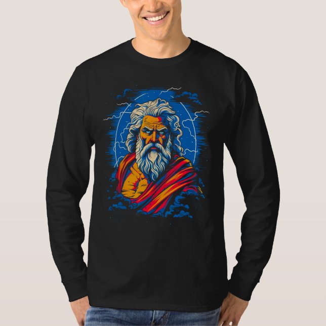 Zeus Greek Mythology God of Lightning T-Shirt (Vorderseite)