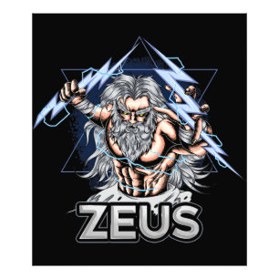 Zeus Griechisch-Mythologie Zeichnend Fotodruck