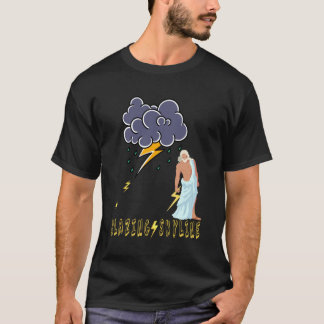 Zeus Griechischer Gott Donner Blitz Sturm Retro  T-Shirt