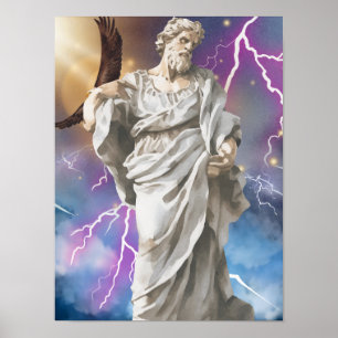 Zeus, König der Götter Poster