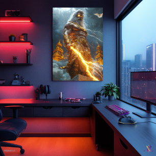 Zeus, König der Himmel - Gott des Donners Poster