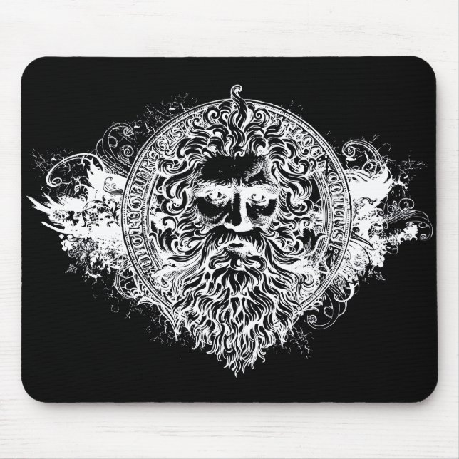 Zeus-König Of die Gott-Mausunterlage Mousepad (Vorne)