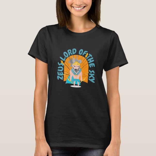 Zeus lord Donunder God werfen T-Shirt (Vorderseite)