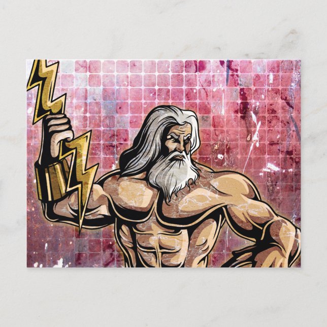 Zeus Postkarte (Vorderseite)