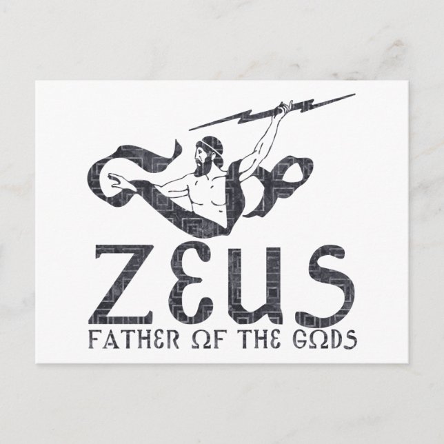 Zeus Postkarte (Vorderseite)