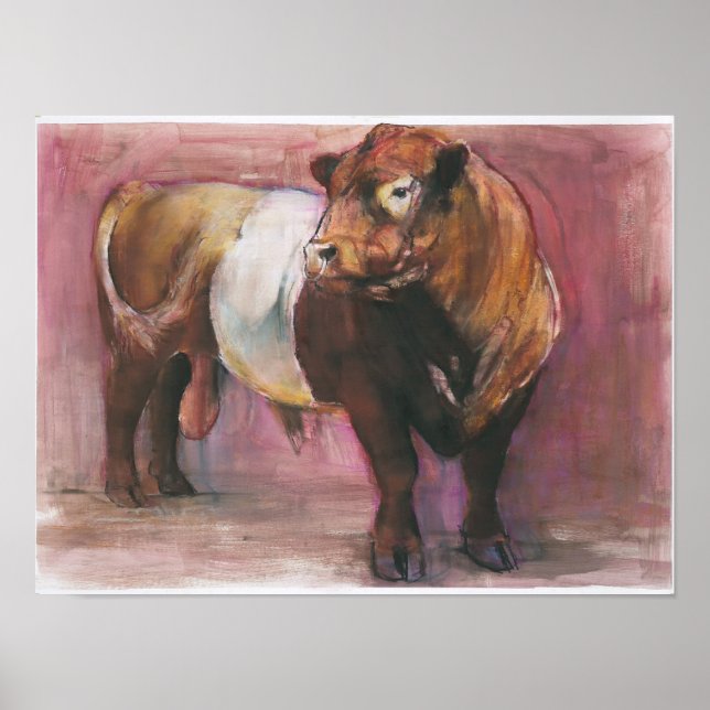 Zeus Red Belted Galloway Bull 2006 Poster (Vorne)