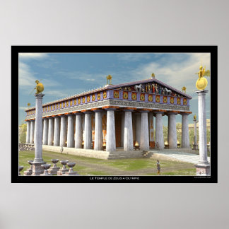Zeus Tempel bei Olympia Poster