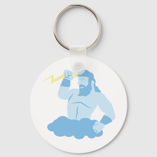 Zeus und Erleuchtung Schlüsselanhänger (Vorderseite)