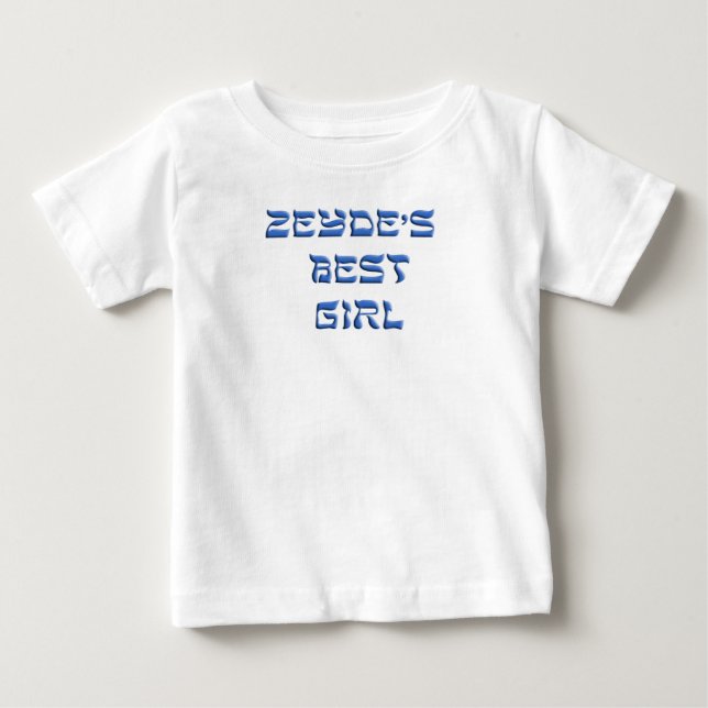 Zeydes Best Girl Baby T-shirt (Vorderseite)