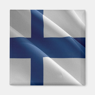zFI002 Finnische Wellenflagge Finnland Magnet