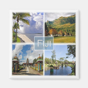 zFJ003 FIJI, Mosaik, Ozeanien, Kühlschrank Magnet