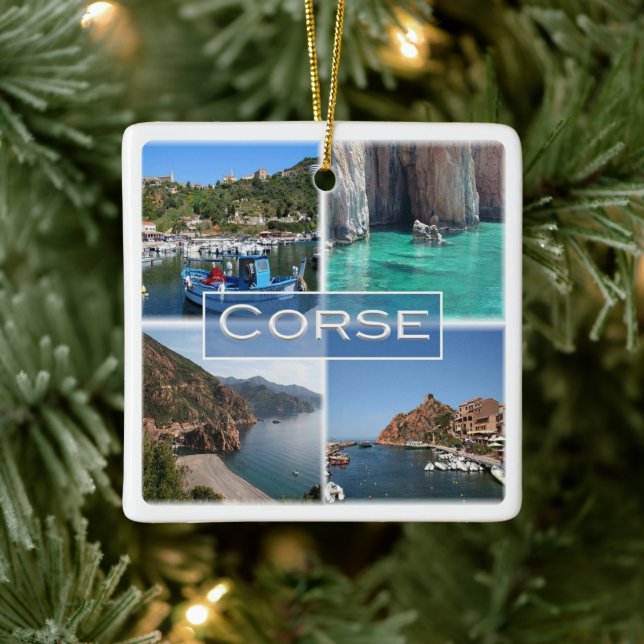 zFR017 CORSICA CORSE, Frankreich, Keramikornament (Baum)