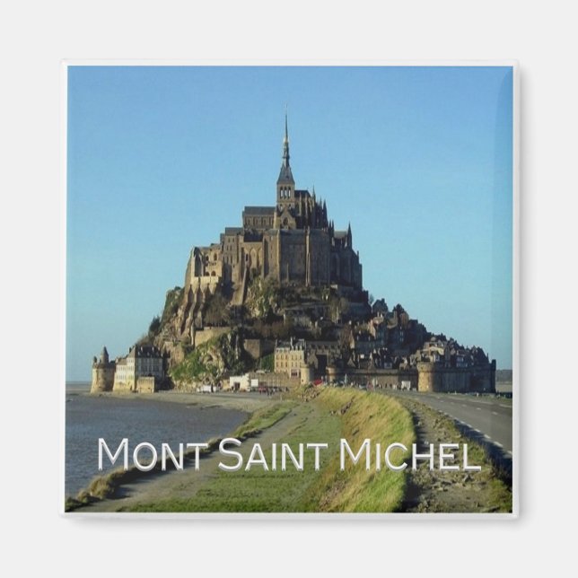 zFR027 MONT SAINT-MICHEL, Normandie, Kühlschrank Magnet (Vorne)