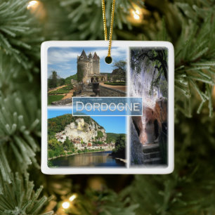 zFR033 DORDOGNE, Frankreich, Keramikornament