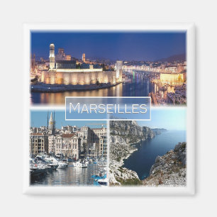 zFR036 MARSEILLES, Frankreich, Fridge Magnet