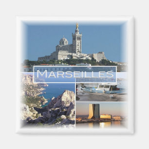 zFR037 MARSEILLES, Frankreich, Fridge Magnet