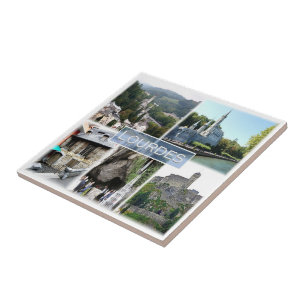 zFR038 LOURDES, Frankreich, Fliese