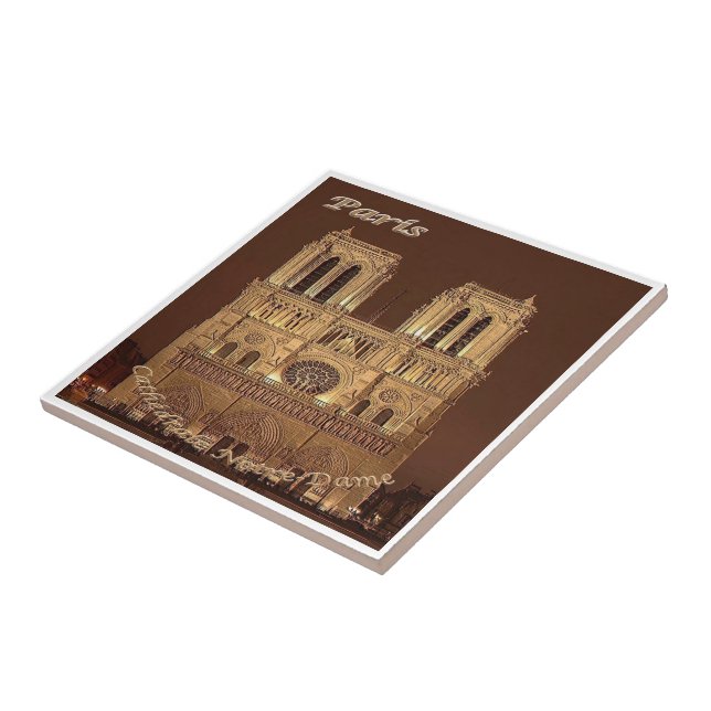 zFR061 NOTRE DAME Paris, Frankreich, Fliese (Seite)
