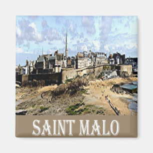 zFR081 SAINT MALO, French Riviera, Frankreich, Fri Magnet