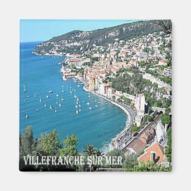 zFR083 VILLEFRANCHE SUR MER Côte d'Azur, Kühlschra Magnet (Vorne)