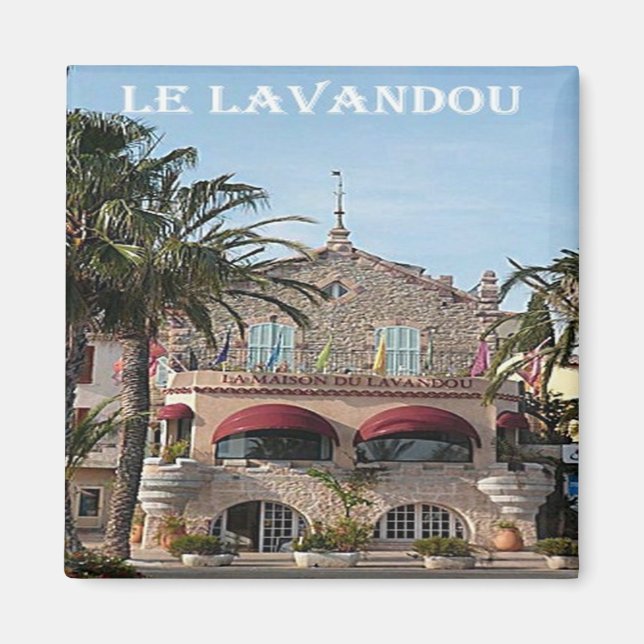 zFR090 LE LAVANDOU, Côte d'Azur, Frankreich, Kühls Magnet (Vorne)