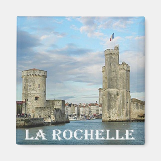zFR091 LA ROCHELLE, Côte d'Azur, Frankreich, Kühls Magnet (Vorne)