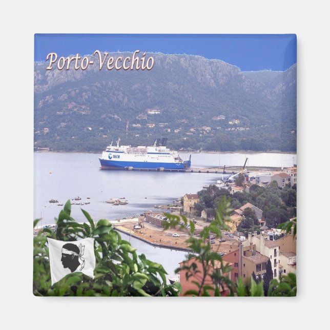 zFR119 PORTO VECCHIO, Corsica, Fridge Magnet (Vorne)
