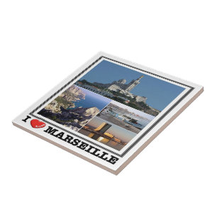 zFR139 MARSEILLE "I Liebe", Frankreich, Fliese