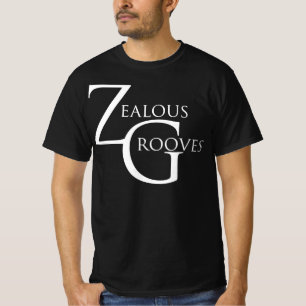 ZG Moderner Weißer Text T-Shirt