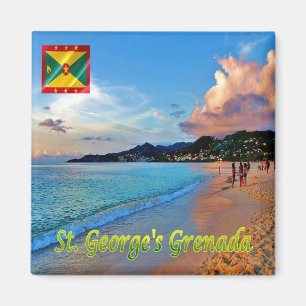 zGD007 SAINT GEORGE, Grand Ans, Grenada, Kühlschra Magnet