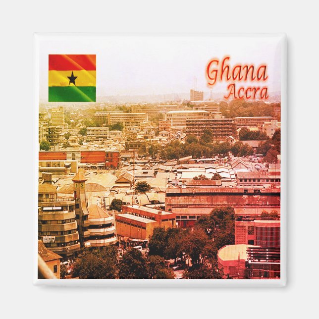 zGH003 ACCRA Nord, Ghana, Afrika, Kühlschrank Magnet (Vorne)