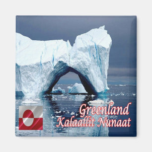 zGL007 KALAALLIT NUNAAT, Grönland, Kühlschrank Magnet