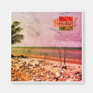 zGM006 BANJUL, Gambia, Afrika, Kühlschrank Magnet