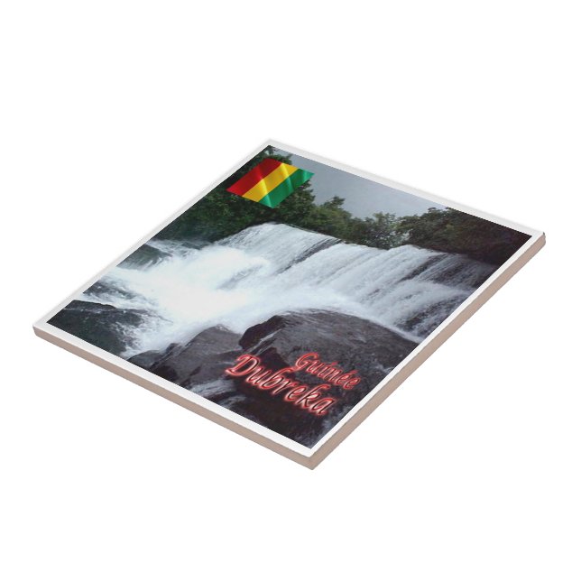 zGN005 DUBREKA FALLS, Guinea, Afrika, Fliese (Seite)