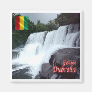 zGN005 DUBREKA FALLS, Guinea, Afrika, Kühlschrank Magnet