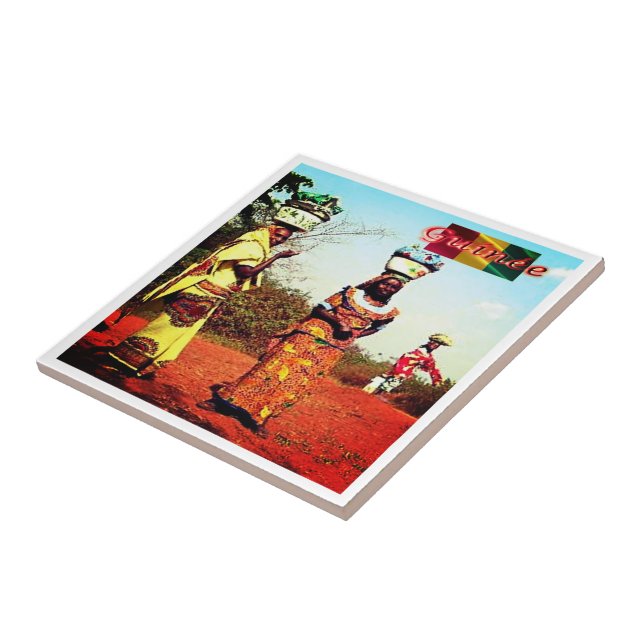 zGN007 GUINEA, Fule Women, Fliese (Seite)