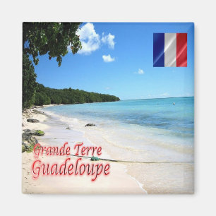 zGP004 GUADELOUPE, Grande-Terre, Strand, Kühlschra Magnet