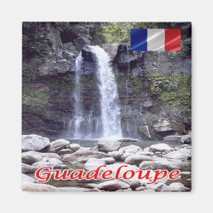 zGP005 GUADELOUPE, Carbet Falls, Amerika, Kühlschr Magnet