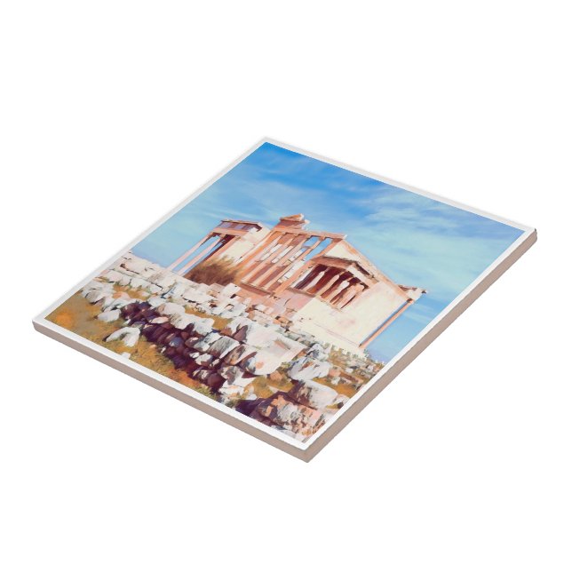 zGR008 ATHENS, Akropolis, Griechenland, Fliese (Seite)