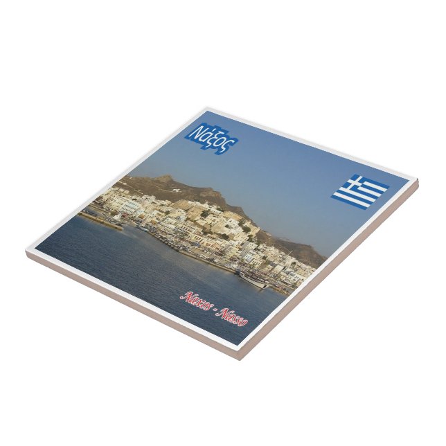 zGR047 NAXOS, Griechenland Fliese (Seite)
