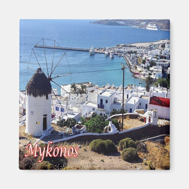 zGR049 MYKONOS - Panorama - Greece - Fridge Magnet (Vorne)
